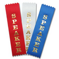 1-5/8"x6" Vertical Stock Title Ribbon (SPEAKER)